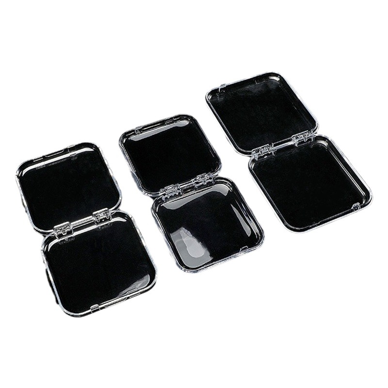 Caja de uñas transparente de alta gama caja de almacenamiento de uñas caja de embalaje caja de uñas de desgaste caja de exhibición de uñas de desgaste hecho a mano al por mayor