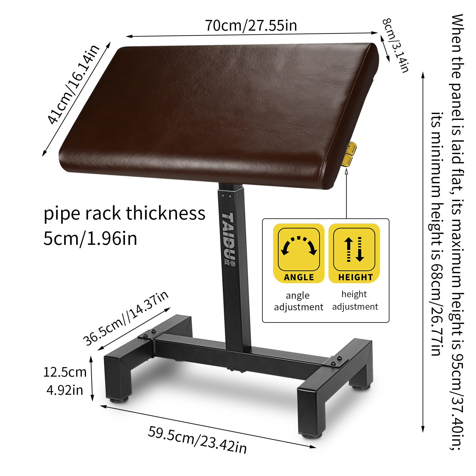 New ST-34 pneumatic hand support, brown Taido ceiling arm holder, hydraulic lifting tattoo workbench