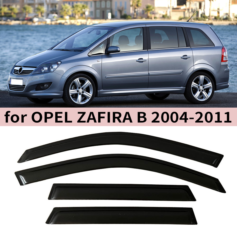 Opel Opel ZAFIRA B 2004-2011 Weather Shields Side Window Deflectors (Rain shield) - for-opel-zafira-b-2004-20114pcs