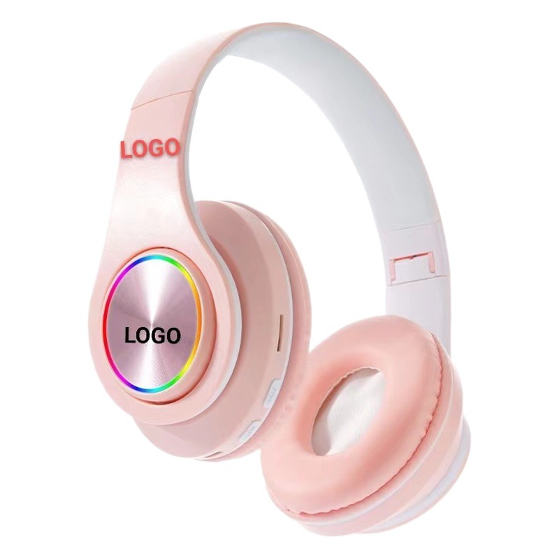 Transfronterizo nuevo B395.0 auriculares Bluetooth macaron color luminoso colorido Luz de respiración auriculares Bluetooth