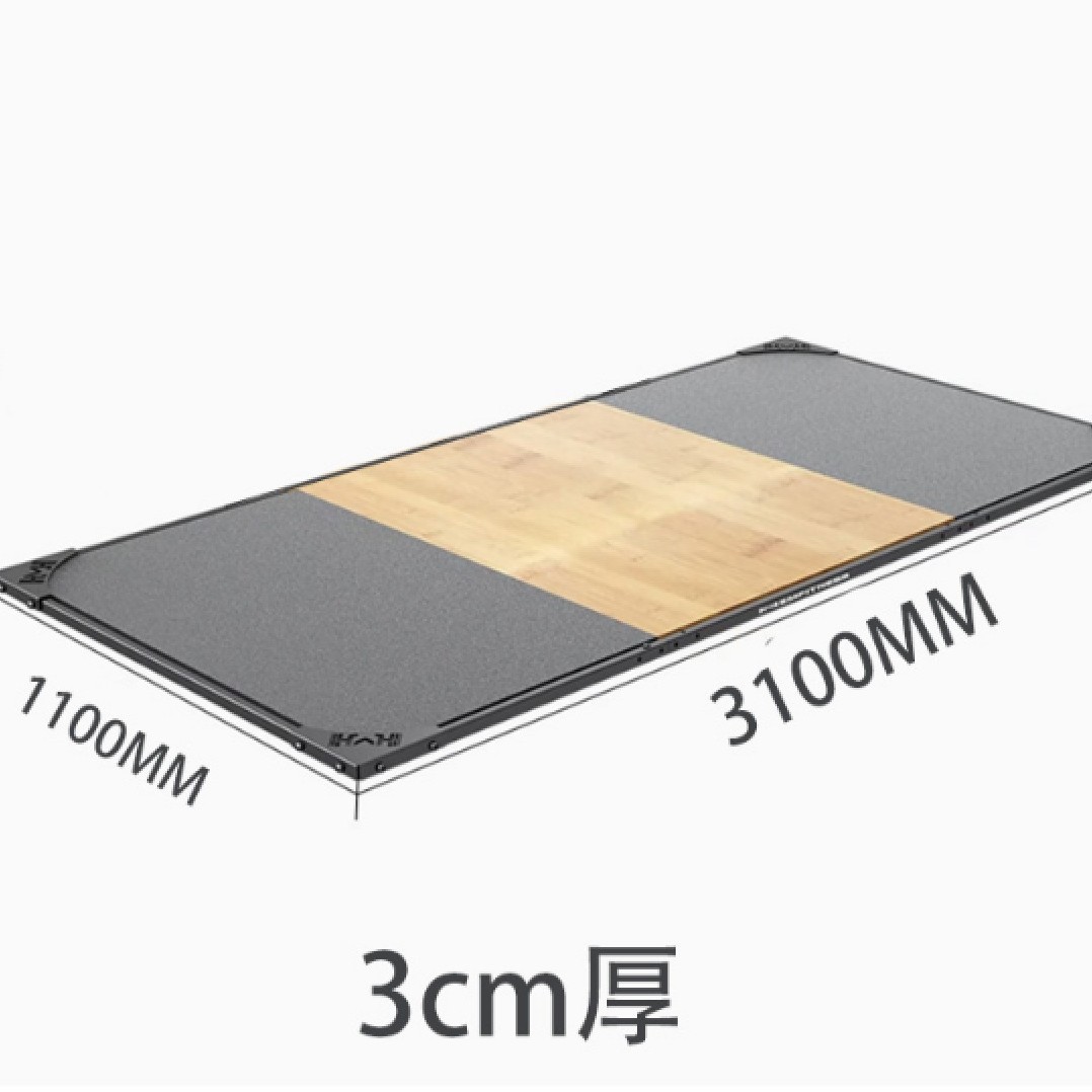 Manufacturer Supplies T-Shaped Weightlifting Platform, Solid Wood Deadlift Platform, Gym Barbell Squat Platform, Cushioned Platform, Professional Weightlifting Platform