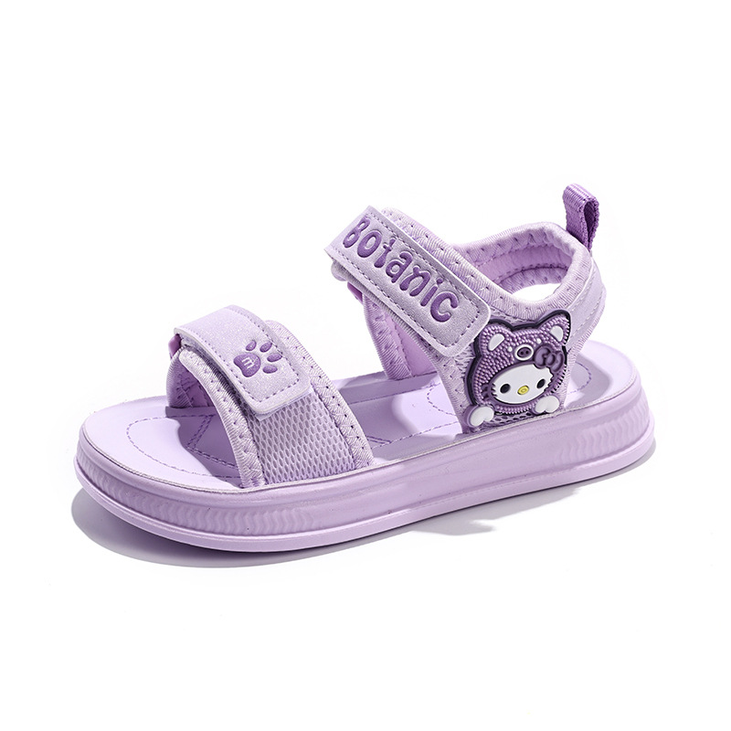 Niñas sandalias de verano 2026 nuevos niños princesa zapatillas deportivas zapatillas de playa antideslizantes de fondo suave image 6