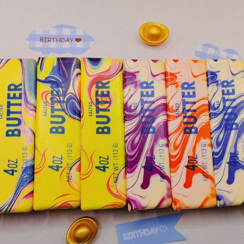 New Cross-Border Colorful Striped Slow-Rebound Butter Stick, Approximately 14cm, Stress-Relief Toy Butter Stick New Cross-Border Colorful Striped Slow-Rebound Butter Stick, Approximately 14cm, Stress-Relief Toy Butter Stick