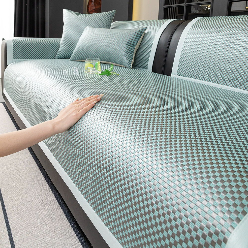 Прохладный коврик из ротанга диванный коврик коврик летний противоскользящий диван чехол для гостиной диван шезлонг спинка летняя прохладная коврик