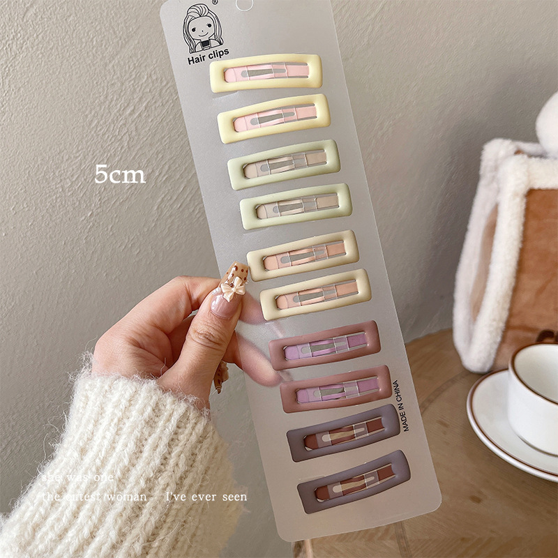 Pinza bb de color dopamina para niños cabello roto estrella de cinco puntas horquilla para niñas que no lastima el cabello, pinza para el cabello con flequillo para bebés, accesorios para el cabello lindos