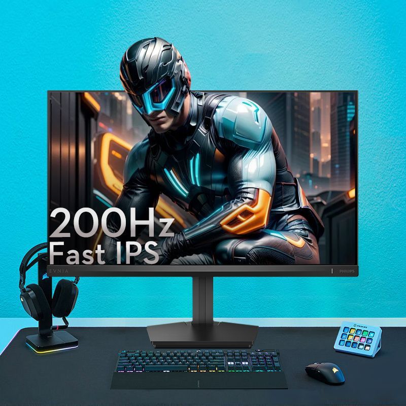 Philips 27-Inch 200Hz Gaming Monitor New Desktop Computer Lcd Screen 27M2N3200Fq