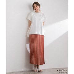 国境を越えたアマゾン2022日韓新製品tシャツ女性のハスの葉の縁に麻綿のニット上着の女性をつなぎ合わせる