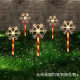 Led solar floor light Santa Claus snowflake five-pointed star elk cane light outdoor courtyard decorative lights