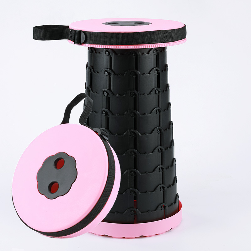 Taburete arco iris retráctil pequeño banco doméstico taburete de pesca ajustable portátil al aire libre asiento de cola de mano Maza