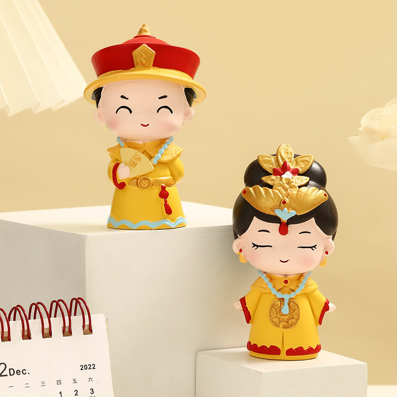 New palace wind father's adult Wanfu Jin'an ornaments creative desktop students children's gifts crafts wholesale
