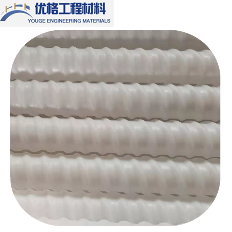 山东厂家PE新料预应力塑料波纹管 高架白色螺旋管 桥梁波纹管圆管