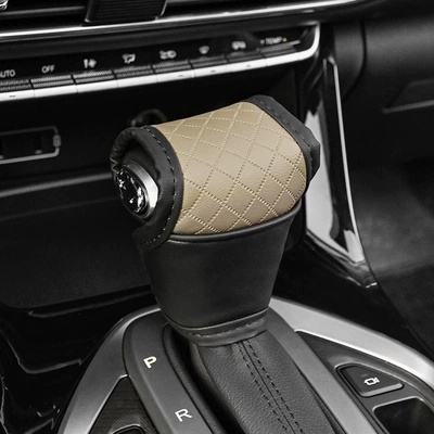 Sürətlər qutusu və əl tormozu başlıqları Shift Cover, Universal Accessories, Cross-Border - automatic-side-block-black-and-yellow