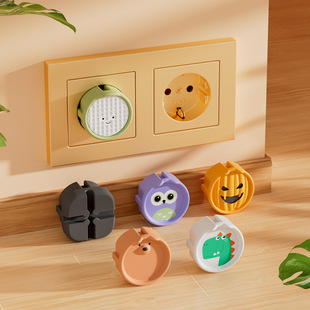 Socket Protective Cover Kidsren's Anti-Electric Shock Plug Safety Plug European and American Standard Power Supply Protection Switch Jack Protective Cover