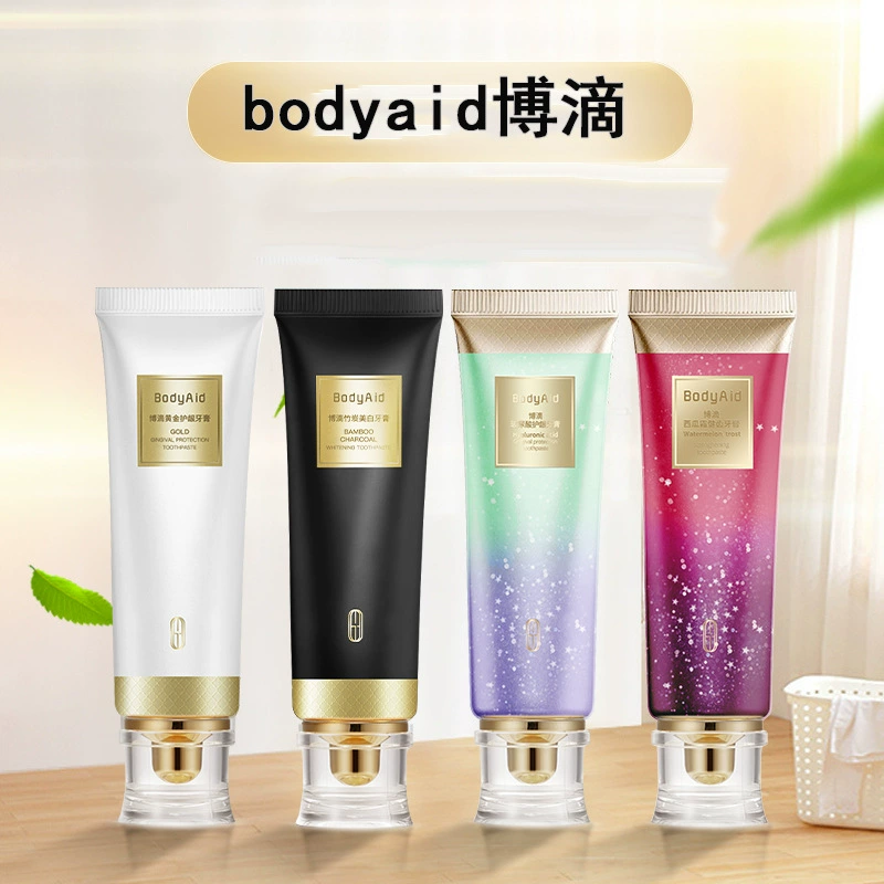 Зубная паста Bodyaid с бамбуковым углем для чистки зубов, удаления налета, освежения дыхания, удаления желтых пятен, удаления следов от курения, отбеливания.