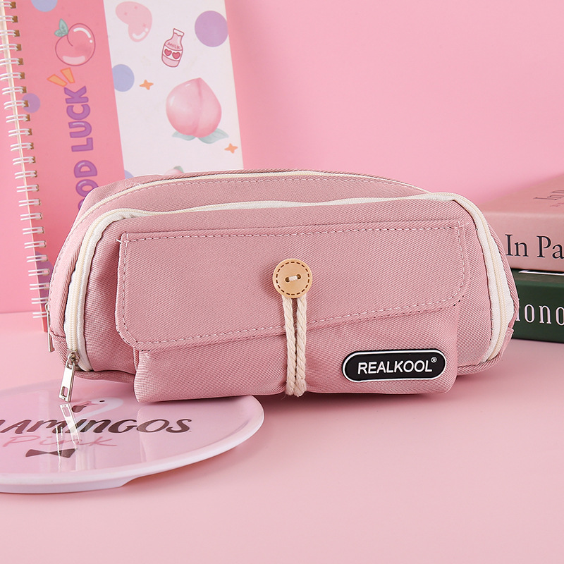 Bolsa de lápiz japonesa de gran capacidad bolsas de lápiz de alta calidad caja de papelería estudiantes bolsas de papelería multifuncionales fábrica al por mayor