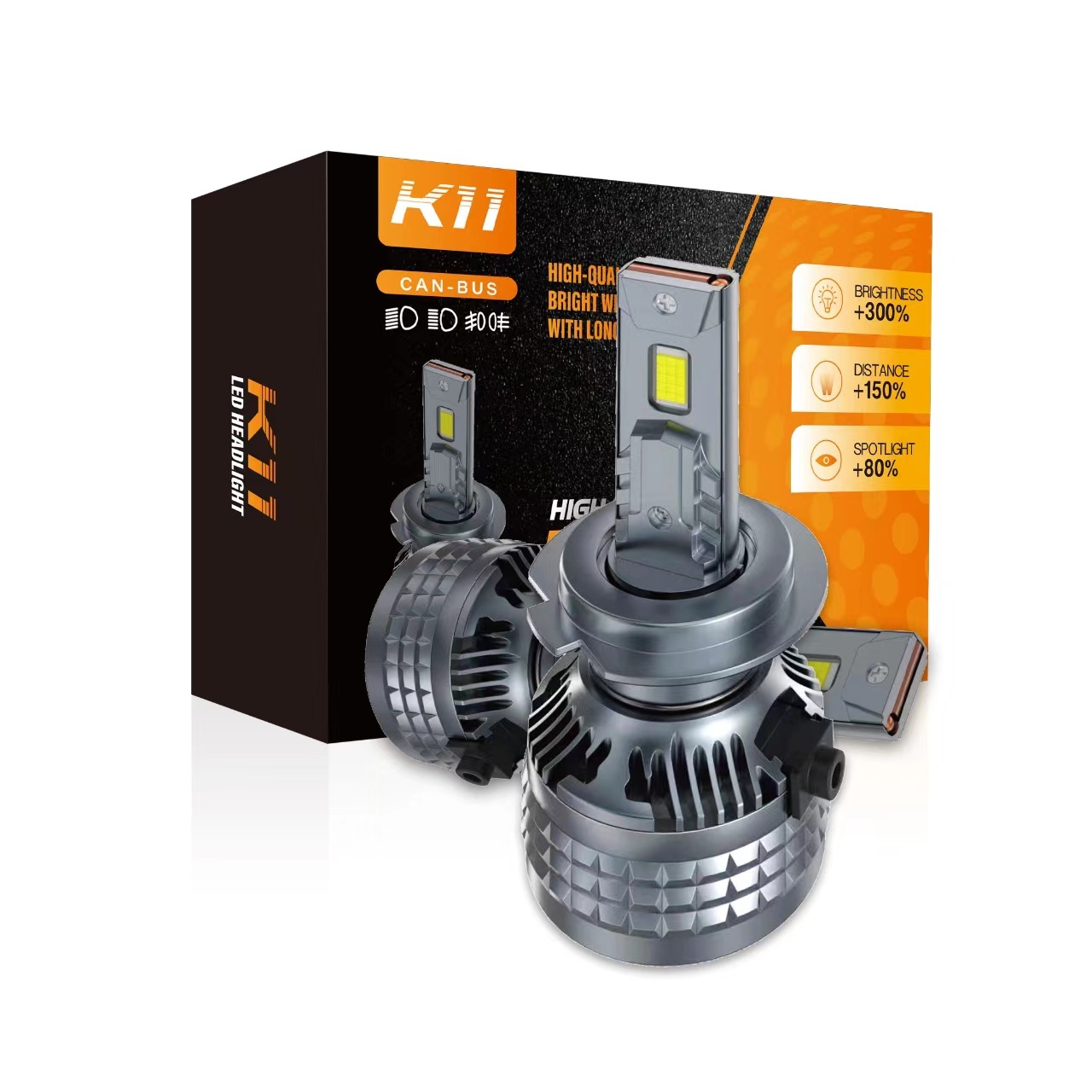 Cross-border new high-power 30-core lamp bead laser headlight H7 spotlight car light H4 non-destructive installation of car headlights