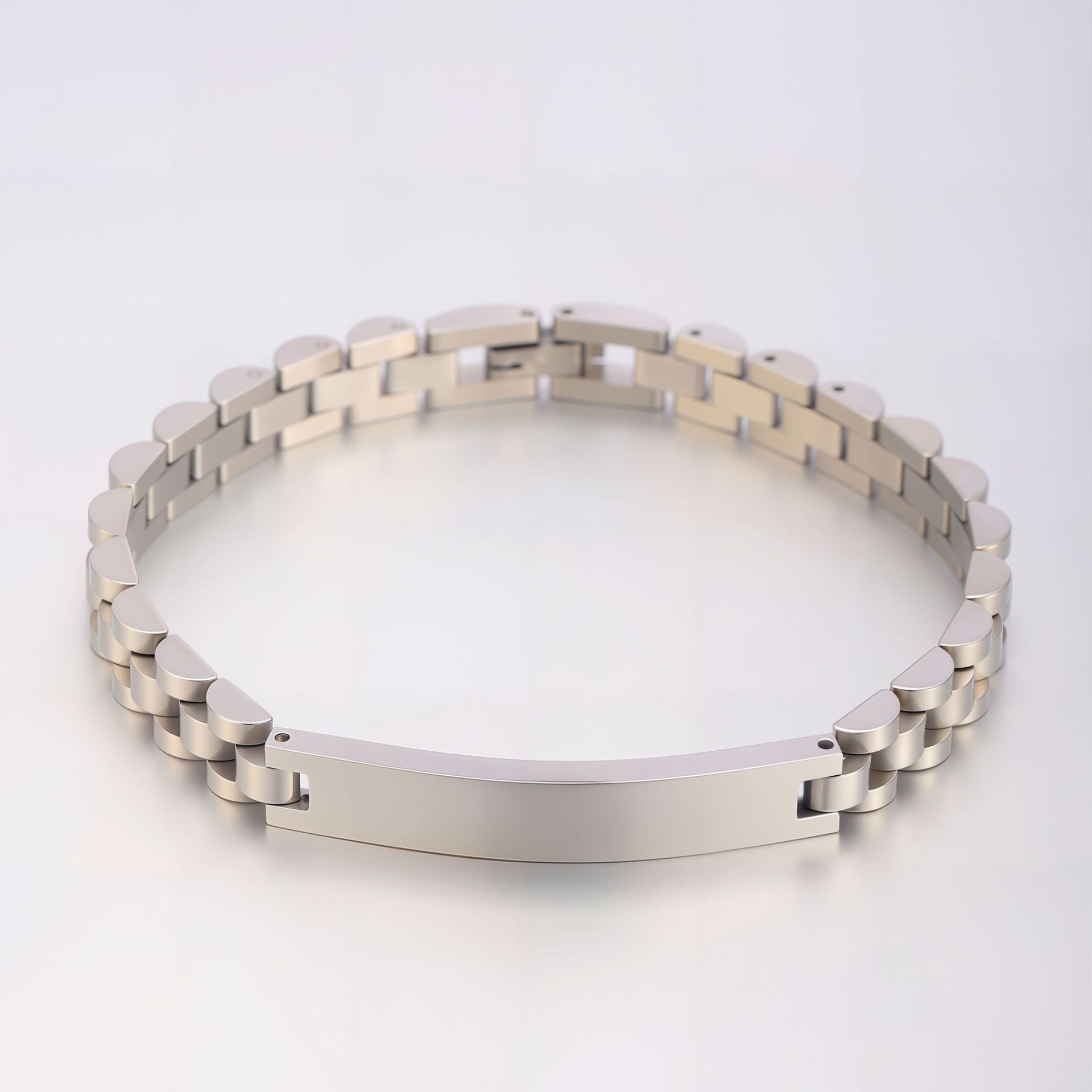 304L de precisión de acero inoxidable pulsera de marca no decolor joyas de pulsera