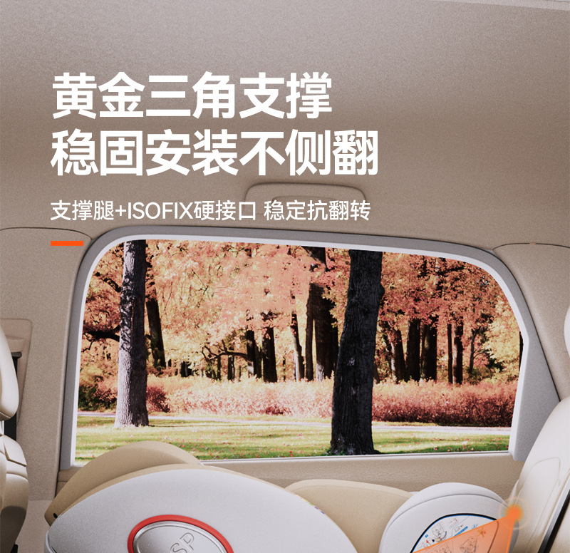 Suitable for Infants and Children Safety Seats for Cars, Baby Car-Mounted 360-Degree Rotating Seats for 0-4 Years Old
