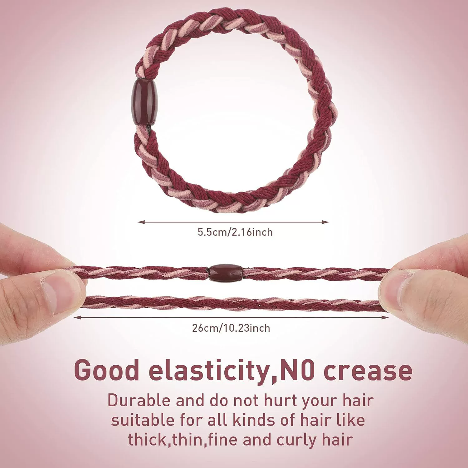 (Cross-border trading), woven elastic headband, ponytail, dense curly hair accessory