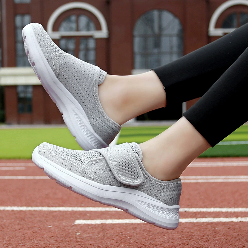 Женские летне-осенние мягкие дышащие слипоны из трикотажной сетки, однотонные, для путешествий, 2025 года, для мам.