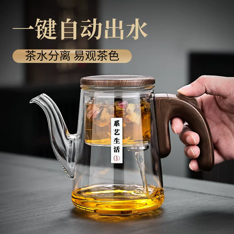 Glass teapot, cigarette holder, tea cup, tea set