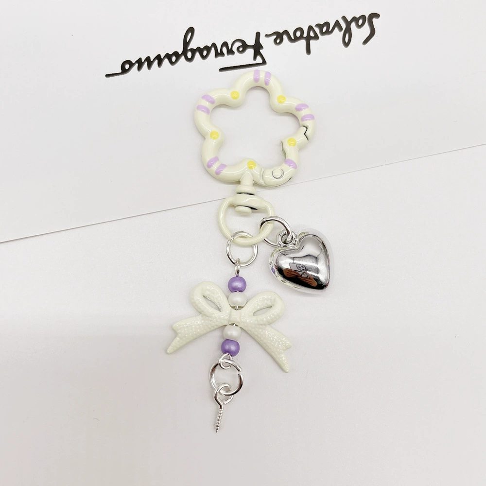 Universal keychain flower-shaped, accessories, flowered, DIY