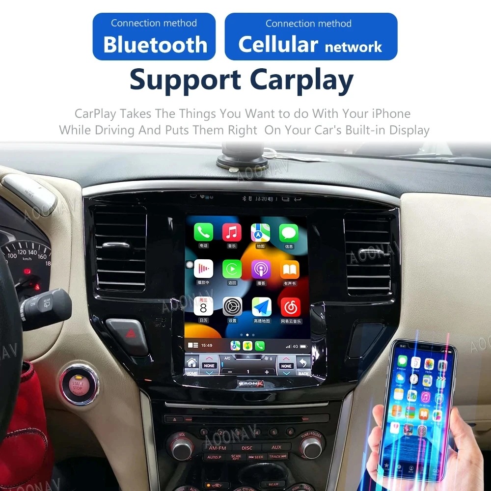 Car Radio Suitable for Nissan Pathfinder 2012-2019 Video Player Gps Navigator Hd