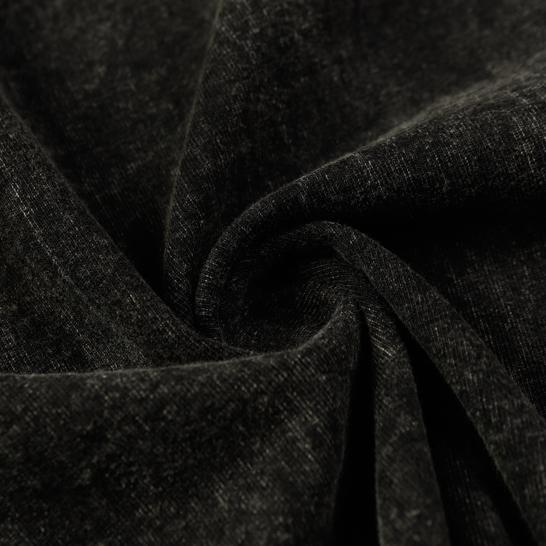 T-shirt a maniche corte con scollo rotondo e ricamo a lettera sul petto, lavata e obsoleta_voghion.com