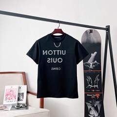 正しい版. 高バージョン. ロバの家の半袖の25新型のアルファベットのロゴの刺繍のプリントの男女の同じタイプの半袖のtシャツ