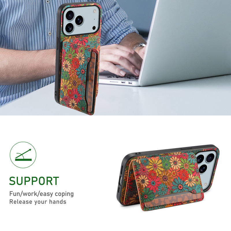 Denior适用iPhone17Pro手机壳苹果15plus插卡16防指纹17保护套Air|undefined