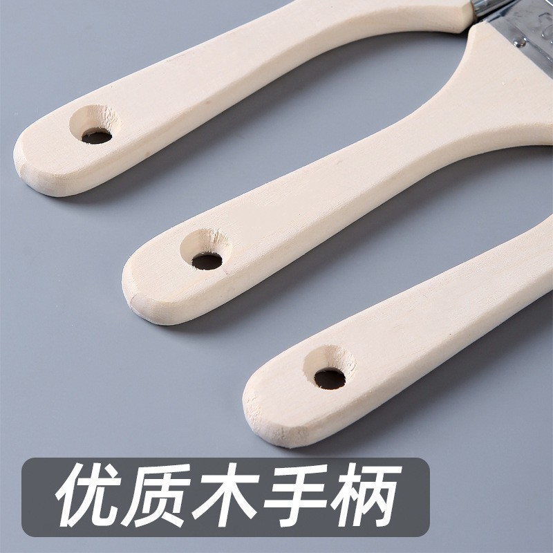 長い柄のウールのブラシの食品級のバーベキューの焙煎の専用の工具は味噌を塗って柔らかい毛を塗って台所の烙餅の小さいブラシを塗ります。|undefined