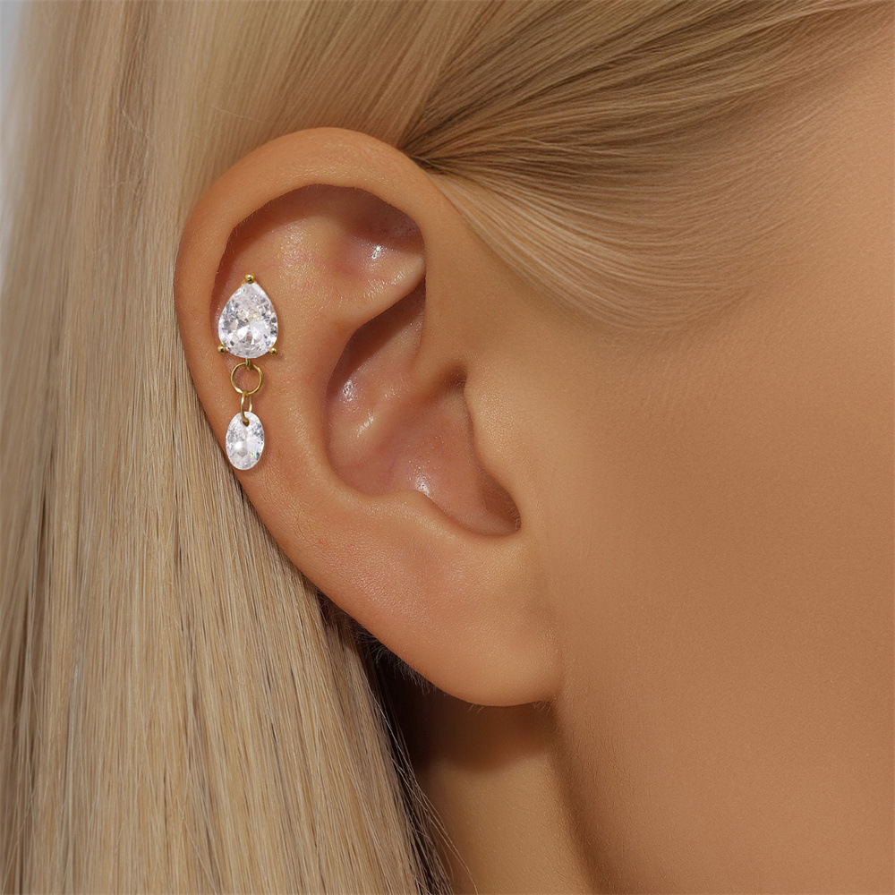 2g Weight Zircon Inlay Material Ear Studs Classification Ear Cartilage Rings & Studs Piercing Type 1 Piece Quantity Daily Occasion 925 Sterling Silver Material Geometric Pattern All Seasons Season Unisex Gender Simple Style Style 1 Piece Ear Cartilage Rings & Studs Simple Style Geometric 925 Sterling Silver Zircon Ear Cartilage Rings & Studs 15