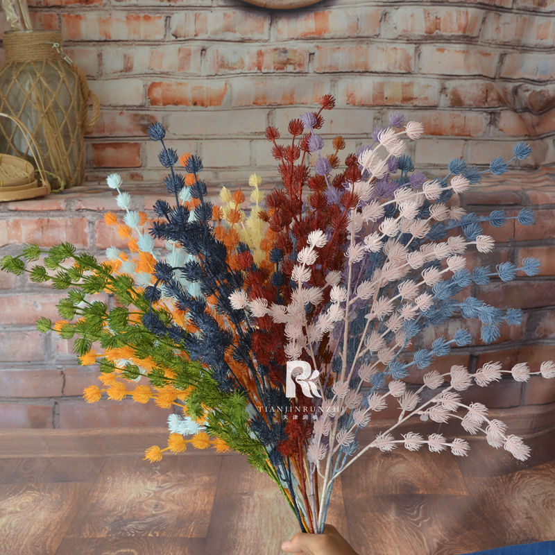 新款婚慶仿真花霧凇情人果垂吊花吊頂裝飾婚禮背景路引塑料情人果