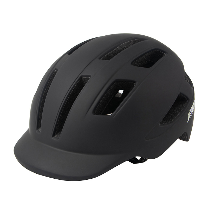 Casco de bicicleta Luz de advertencia LED Casco de lengua de pato de ocio Casco de bicicleta de montaña de carretera Casco de ciclismo de cercanías de la ciudad