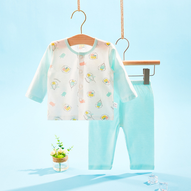 Summer thin infant clothes pure cotton newborn baby air conditioning