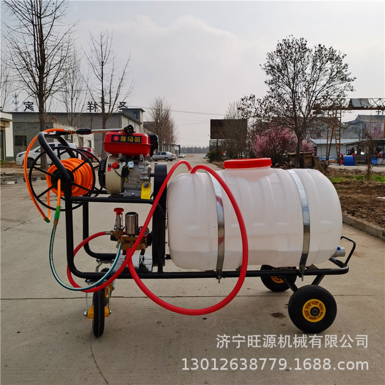 汽油手推打药机 拉管农田电动打药机 远射程手推打药机