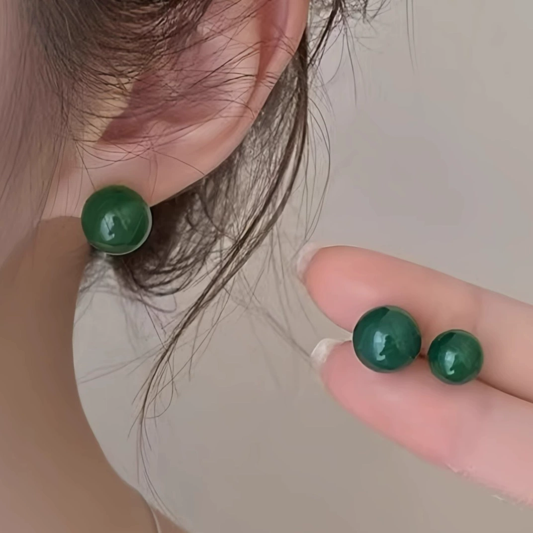 Заушные серьги из жемчуга, мушковая бусинка, серьги без прокола, французский стиль, легкая роскошь, стиль высокого качества