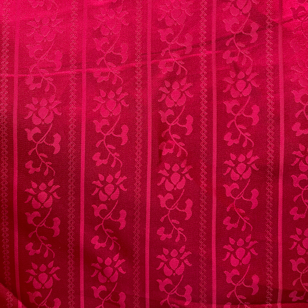 Estrellas con estilo rojo coreano Jacquard tela de seda cheongsam chaleco chaqueta tela de brocado seda lisa