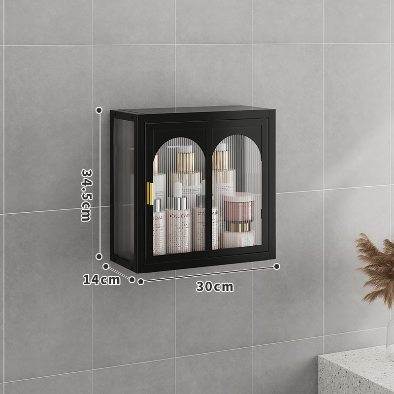 Estantes de pared sin clavos para el hogar, gabinetes a prueba de polvo, baños, gabinetes de pared, estantes, una pieza