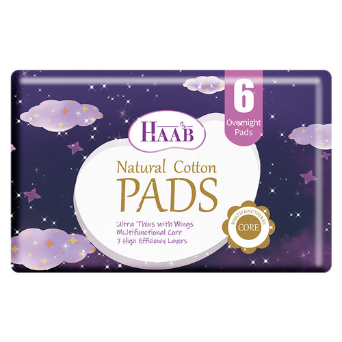 Australian HAAB Habu cotton soft and skin-friendly female sanitary napkin breathable and thin day and night pad combination