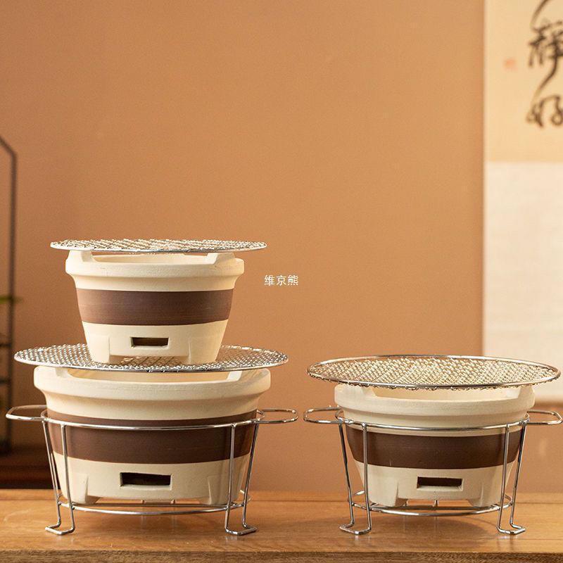 茶とバーベキュー用の炉、家庭用屋内昔ながらのサイドストーブ、インターネット有名人の火ストーブ、木炭泥ストーブ、屋外炭ストーブ|undefined