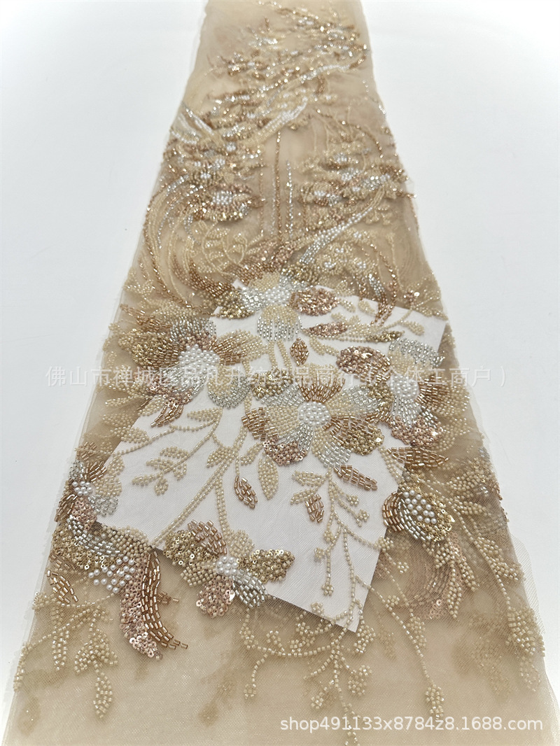 Vestido de boda europeo y americano Suzhou cheongsam ropa de moda tela de vestido comercio exterior transfronterizo al por mayor tela bordada image 10