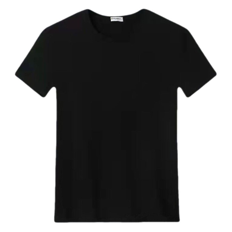 Ropa al por mayor impresión personalizada LOGO hombres y mujeres camisa cultural media manga Tamaño europeo Comercio exterior Camiseta blanca manga corta Camiseta de color sólido