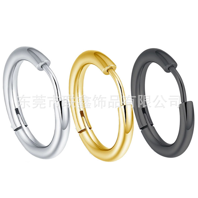 European and American Style Earrings, Simple Stainless Steel Titanium Steel Ear Clips, Trendy Jewelry, Elegant and High-End Feel, Resistance Ear Clips European and American Style Earrings, Simple Stainless Steel Titanium Steel Ear Clips, Trendy Jewelry, Elegant and High-End Feel, Resistance Ear Clips