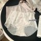 Ultra-thin Ice Silk Sweet Printed Naked Mask Pants Traceless Cotton Breathable Bottom Quick-drying Mid-waist Girls' Briefs