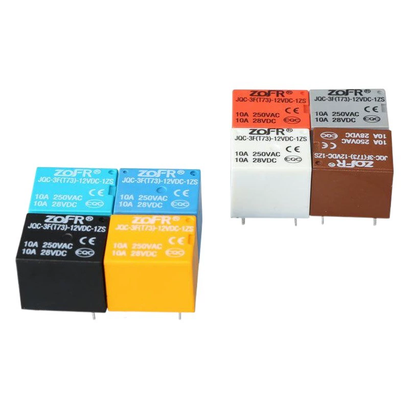 Заводское реле прямого питания из серебряного сплава, четырехконтактное пятиконтактное реле, реле 5 В JQC-3F T73 SR