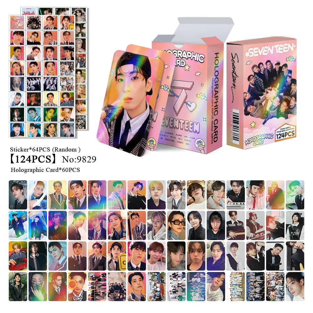 New Model Exclusively for Foreign Trade: 124 Holographic Cards, Total Chain Gidle Str Bptwice Celebrity Merchandise Lomo Small Cards