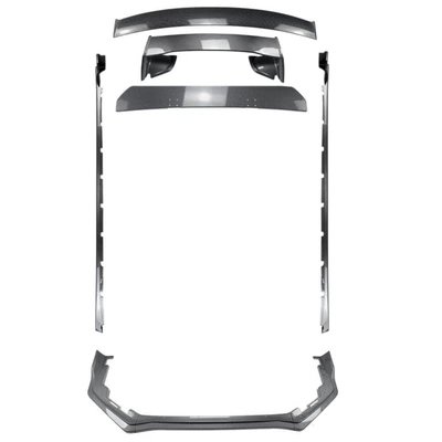 Big Surrounded: grille, side skirts, rear lip, rear - universal-wrx-sti-va-body-kit-rear-spoiler-a-carbon-fiber-pattern-2015-2021