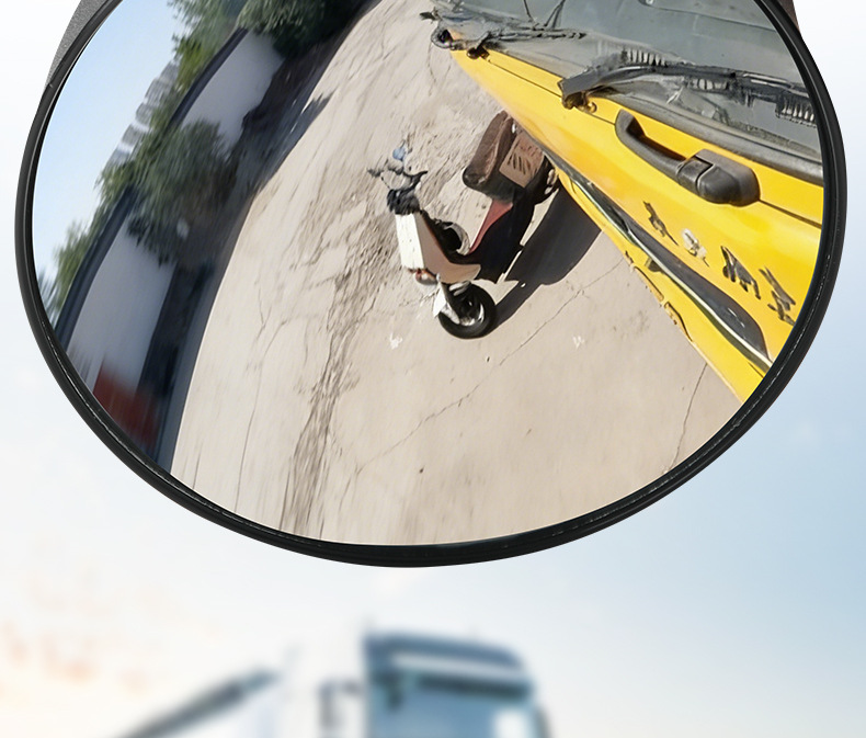 Truck Round Mirror Blind Spot Mirror Suitable for Shaanqi Delong X3000M3000 Front Lower View Mirror Universal Reflector