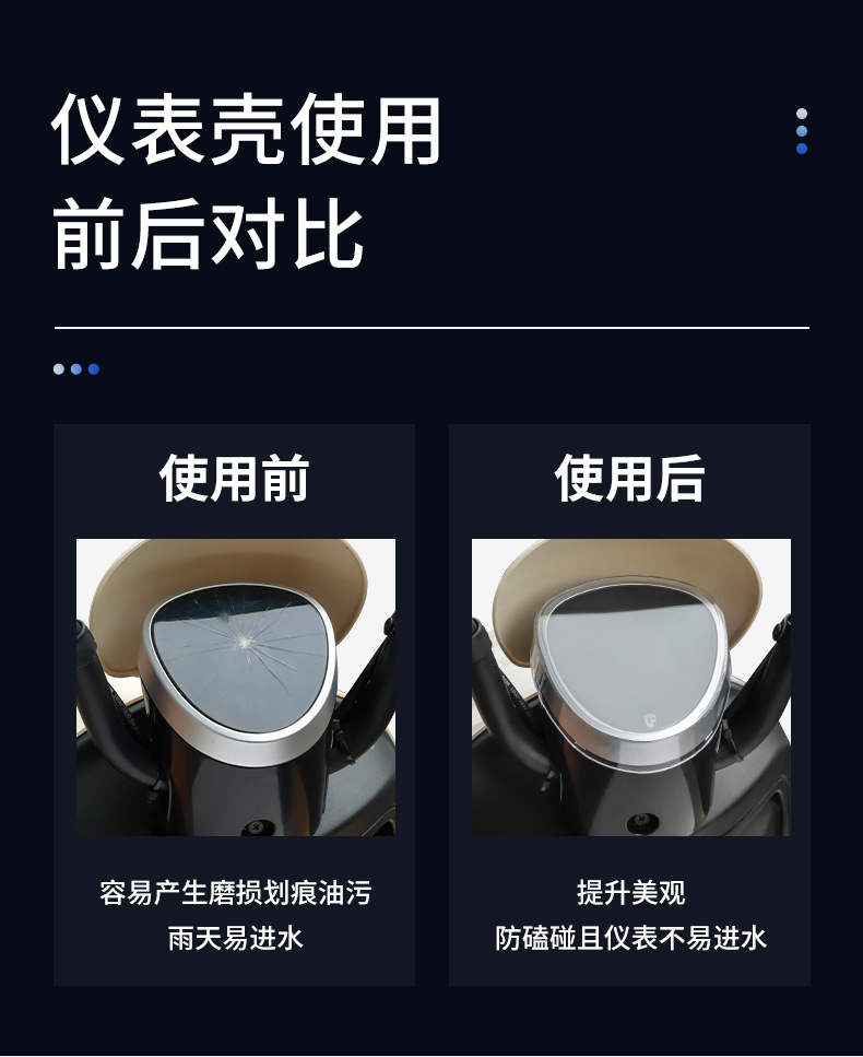 Suitable for Tailg Feimeng Electric Vehicle Waterproof Instrument Case, Central Control Screen Display Protective Cover Accessories